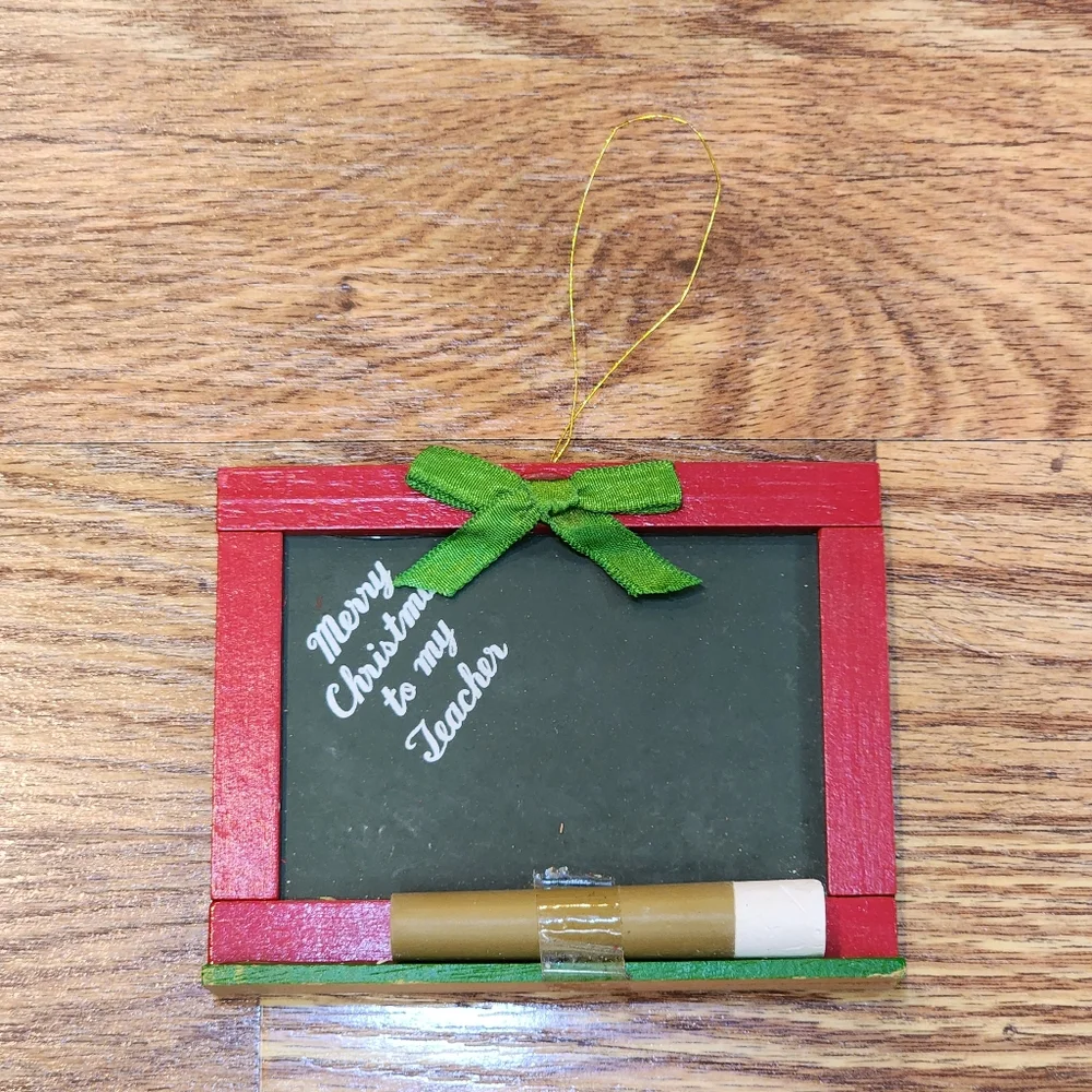 Vintage Set of 4 Teacher core Christmas Ornaments